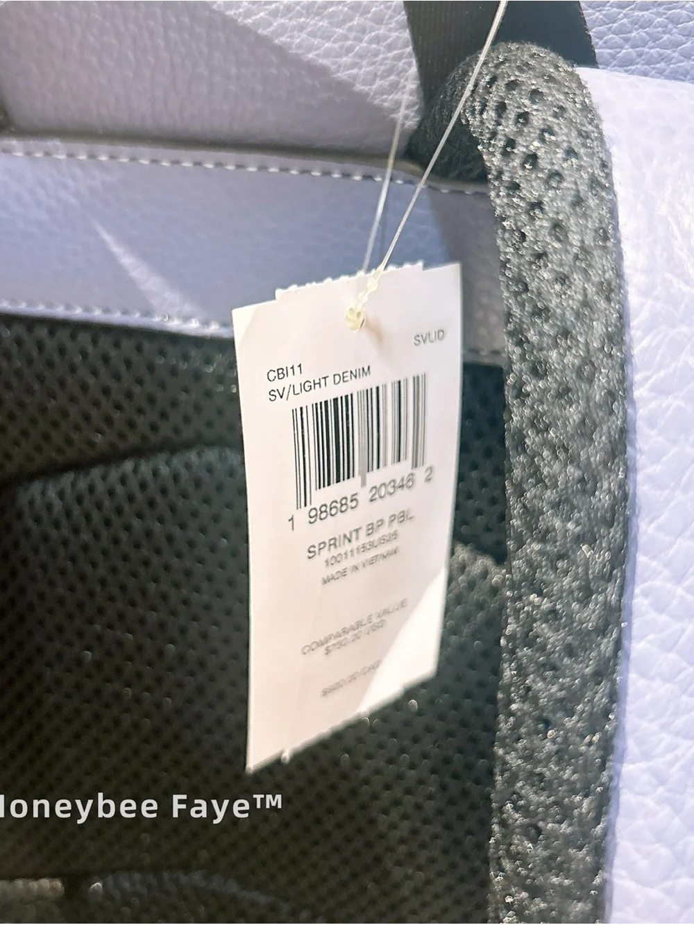 Coach Men's sprint Leather Backpack in Lavender Blue CBI11